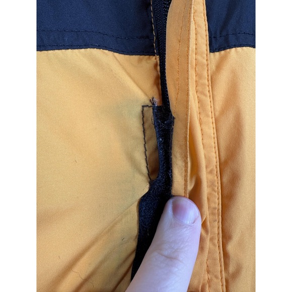 Vtg 90's The North Face Jacket Mens XL Yellow Black Hydrenaline Hooded Anorak - Picture 8 of 9